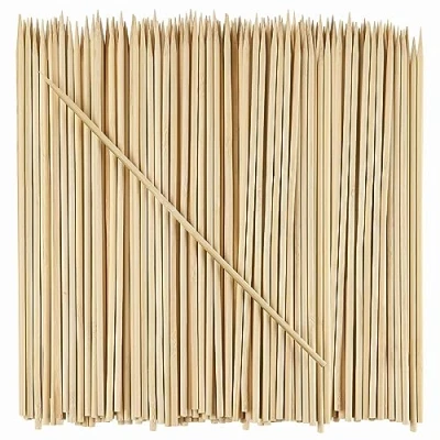 Image of [100 Count] 10 Inch Bamboo Skewers for Shish Kabob, Grilling, Fruits, Appetizers, and Cocktails…