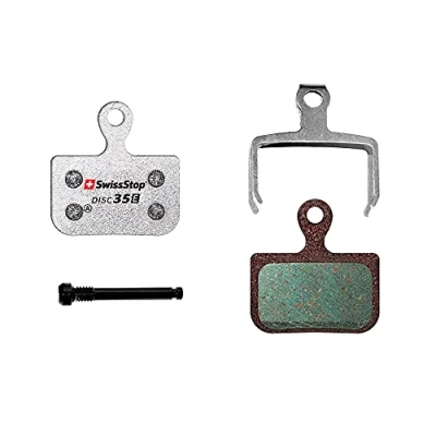 Image of SwissStop Disc E Bicycle Pads Model D35 for Sram eTap AXS and Avid Elixir Brake Calipers, Silver, TU EU