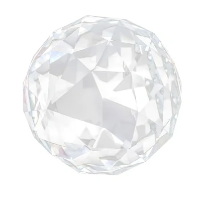 Image of Clear Cut Crystal Glass Ball, Translucent Faceted Gazing Ball Prism Suncatcher Rainbow Maker for Home Window Decoration(60MM/2.36in)