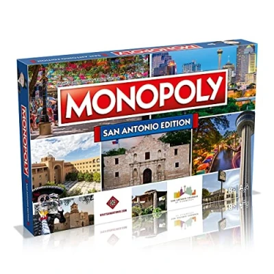 Image of MONOPOLY Board Game San Antonio Edition: 2 6 Players Family Games for Kids and Adults, 8 up, Ideal Night