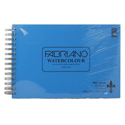 Image of RKB Fat Pad Fabriano Watercolour 19 x 28cm 25 Sheets 280gsm Not