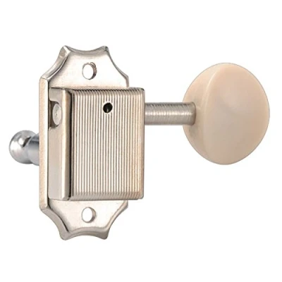 Image of Golden Gate F 2213 Vintage Acoustic Guitar Tuners 6 Individual (3+3) Nickel