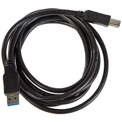 Image of PremiumCord USB 3.0 A B Connection Cable 2 m, SuperSpeed Data up to 5 Gbit/S, Charging Cable, Type Male Male, 9Pin, Colour Black, Length m