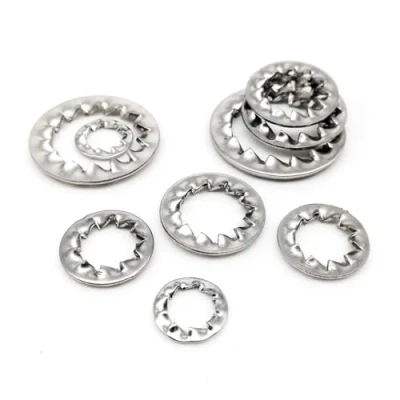 Image of DAGROD 5/10/50pc M2 M2.5 M3 M4 M5 M6 M8 M10 M12 M24 304 Stainless Steel Internal Toothed Inner Serrated Lock Washer Shakeproof Gasket (Size : 50pcs M4)