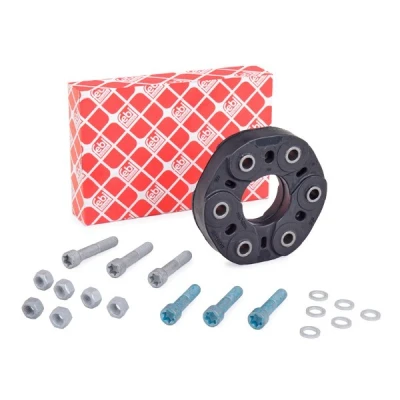 Image of 2114100415, A2114100415 Drive Shaft Coupler FEBI BILSTEIN 21201 110mm BMTS Turbo NEW with bolts/screws, washers nuts