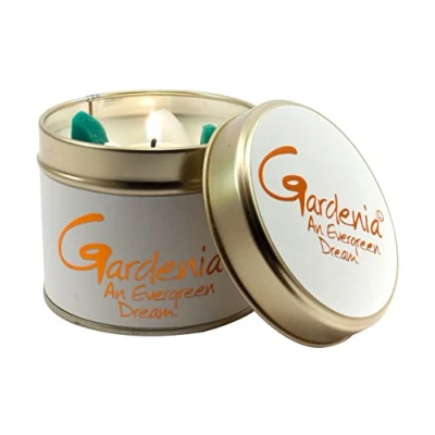 Image of Lily Flame Gardenia Tin, White, 7.7cm l x w 6.6cm h