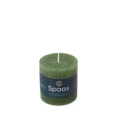 Image of Spaas Rustic Pillar Candle 70/70 mm 25h, Dark Green