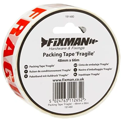 Image of Fixman FRAGILE Packing Tape 48mm x 66m