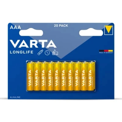 Image of Varta Longlife AAA Battery (20 Pack) 04103101420