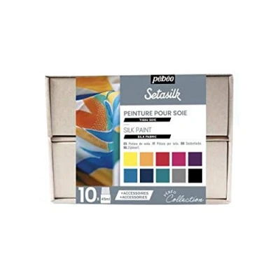 Image of PEBEO Setasilk Collection Set, 45 ml (Pack of 10)