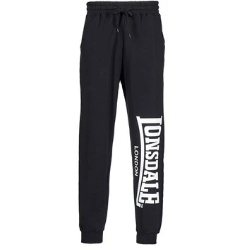 Image of Lonsdale London Men&#039;s Large Logo Regular Fit Jogging Pants Black,