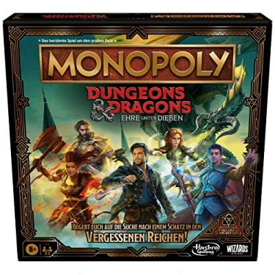 Image of Monopoly Dungeons &amp; Dragons: Honor Among Thieves Game Inspired by Movie D&amp;D Board for 2 5 Players