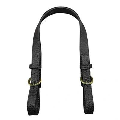 Image of Asudaro Pack of 2 Women&#039;s Bag Handles PU Leather DIY Shoulder Straps Strap Replacement Handle Accessories 47 to 52 cm Black