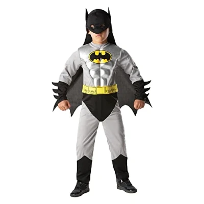 Image of Rubie&#039;s 881823L000 Batman Metallic Muscle Chest Costume Kids Fancy Dress, L