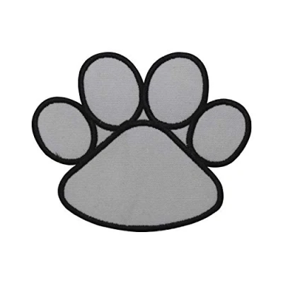 Image of Dog PAW Patch Iron On Sew Embroidery Badge Cartoon