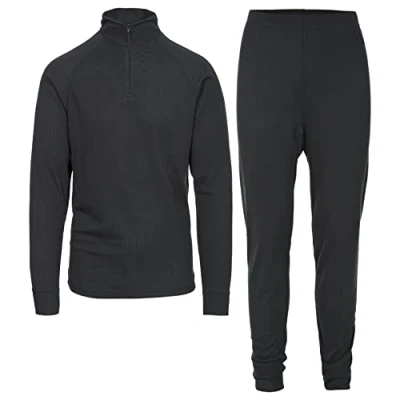Image of Trespass Men&#039;s Unite360 Base Layer Set, Black X, L UK