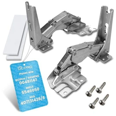 Image of DL pro Door Hinge Fits Bosch Siemens Neff Constructa Balay Fridge 481147 For Miele 5546050 AEG Electrolux 407131425/8