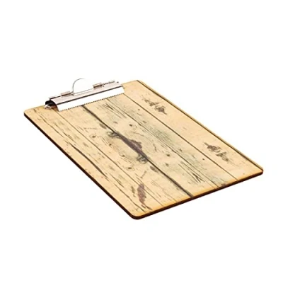 Image of Carrick Wood Effect Menu Clipboard A4