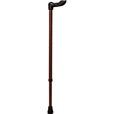 Image of Aidapt Ergonomic Left Handed Walking Stick with Deluxe black matt Printed Design