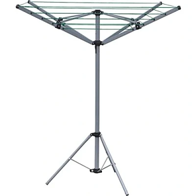 Image of Neilsen PORTABLE ROTARY CLOTHES DRYER CAMPING 4 ARM 16M FOLDABLE COMPACT WITH TRIPOD…