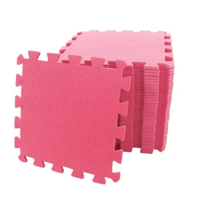 Image of M.Y Pink Foam Baby Play Mat 29x29cm Thick Soft EVA Infant Floor Tiles 18 Piece