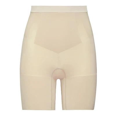 Image of Spanx Oncore Midthigh Short Shapewear, Women&#039;s, Size: 8 10, Soft nude