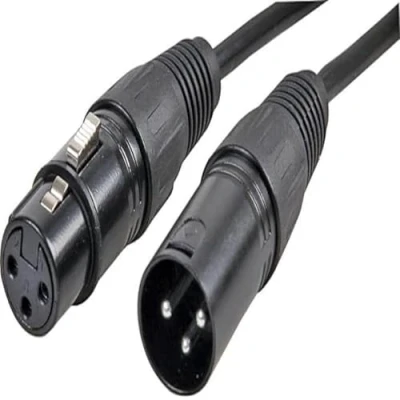 Image of Pro SIGNAL PSG3346 XLR 50m 3 Pin Male to Female Microphone Lead, Black