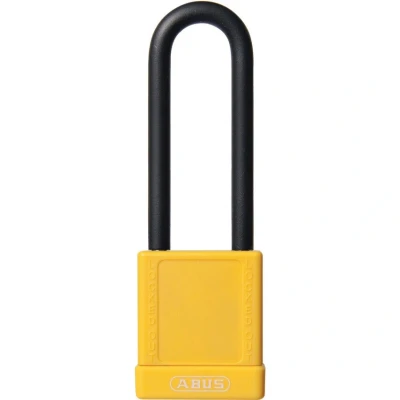 Image of Abus 74/40HB75 40mm Aluminium Padlock 1 Key 75mm Long Shackle Yellow