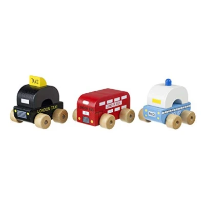 Image of Orange Tree Toys First London Vehicles Wooden