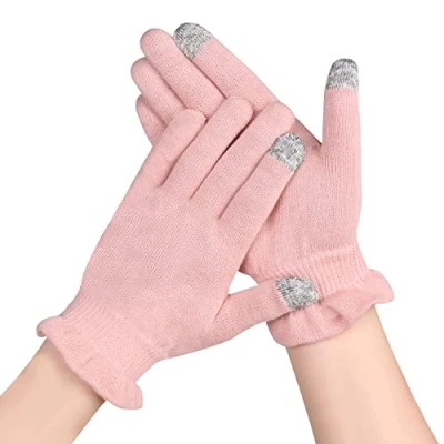 Image of AovYoo Cotton Gloves for Eczema, Moisturising Dry Hands Touchscreen, SPA, Hand Care, Eczema Women Men (M, 1)