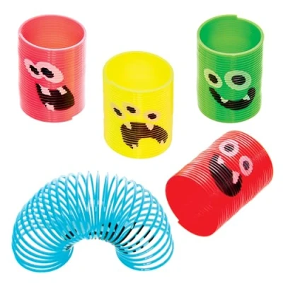 Image of Baker Ross FX581 Monster Springs Pack of 12, Halloween Party Bag Fillers for Parties