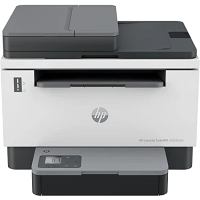 Image of HP LaserJet Tank MFP 2604sdw; Print: Up to 22/23 ppm (A4/Letter); Duplex: 14/15 ipm 25,000 pages per month; Print/Copy/Scan; Scan Flatbed with ADF; USB, Ethernet