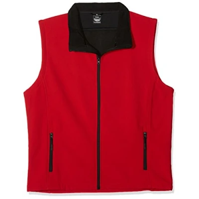 Image of Result Mens Printable Softshell Bodywarmer with Recycled Fleece Inner 4XL Red/Black