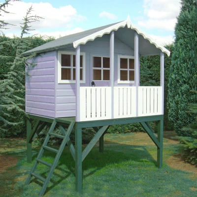 Image of 6 x Shire Stork Childrens/ Kids Wooden Garden Platform Playhouse