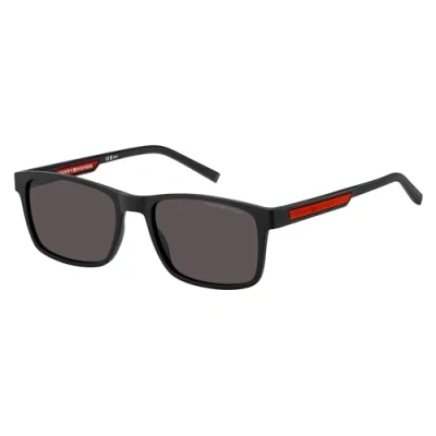 Image of Sunglasses Tommy hilfiger Th 2089/s col. 003/ir Uomo Squadrata Nero opaco