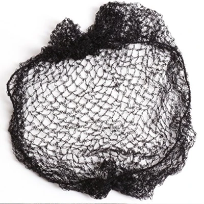 Image of Heavy Duty Black Slumber Hair Net Dark Elasticated Mesh Styling Sleep In
