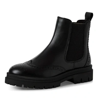 Image of MARCO TOZZI Women&#039; 2 25400 43 Chelsea Boot, Black, 6 UK