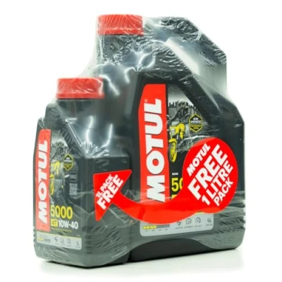 Image of Motul 5000 4T 10W 40 HC Tech 4 litre+1 litre free
