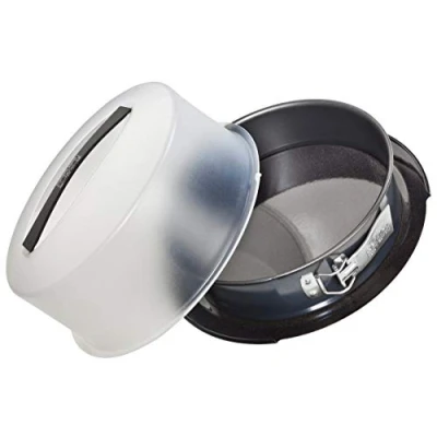 Image of Zenker Springform rectancular Deluxe with flat base Ø28cm in black metallic, Enamel, 33.5 x 14 cm