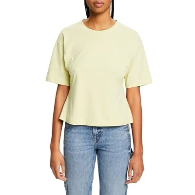 Image of Esprit MIT Rundhalsausschnitt Basic Tshirt, Women&#039;s, Size: XS, Lime yellow