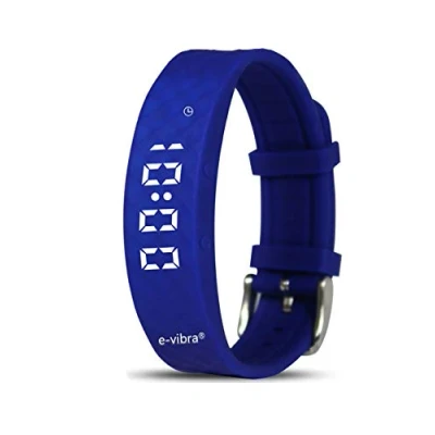 Image of e vibra Silent Vibrating Alarm Reminder Watch with up to 12 Personal Alarms for Toilet Training Kids &amp; Adult Medication Potty Timer (Blue)