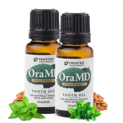 Image of OraMD Original Tooth Oil (2) Natural Solution for Healthy Teeth &amp; Gums with Essential Oils Toothpaste Mouthwash Alternative