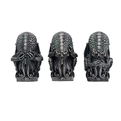 Image of Nemesis Now Three Wise Cthulhu, Silver, 7.6cm