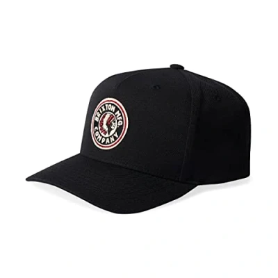 Image of Brixton Men&#039;s Rival C Mp Snapback Cap, Black, One Size