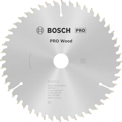 Image of Bosch 2608640732 160 X 2.6 20/48 Opti Wood Circular Saw Blade Hand