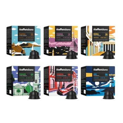 Image of Il Caffè Italiano Compatible Dolce Gusto Tasting Kit 96pcs Capsules, Tour D’italia Nescafe Capsules Made In Italy Frhome