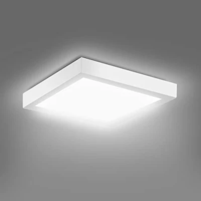 Image of EXTRASTAR LED Ceiling Lights, 12W 1020LM Modern Square Flush lamp, 73W Equivalent, Energy Saving Panel Light Fitting for Living Room Bedroom 6500K Daylight