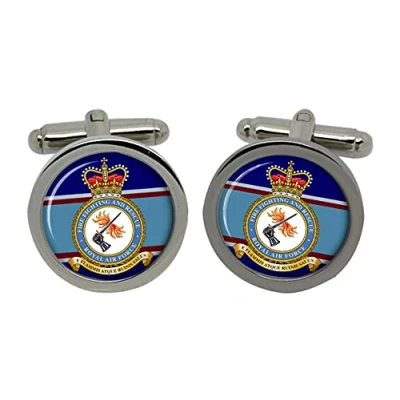 Image of Fire Fighting and Rescue Service, RAF Cufflinks in Box