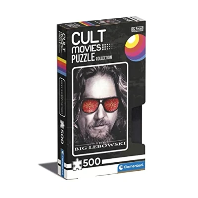 Image of Clementoni 35113 Cult Movies Puzzle The Big Lebowsky Jigsaw 500 Pieces, Made In Italy, For Adults