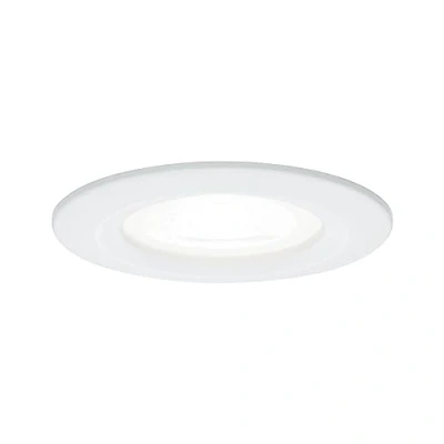 Image of Paulmann 92978 Nova LED recessed luminaire round 1x6.5W spotlight white matt spot aluminium zinc lamp 4000K GU10
